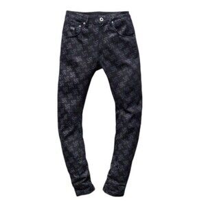 G-Star RAW X Pharrell For The Oceans Printed Arc 3D Slim Tapered Jeans Size 31